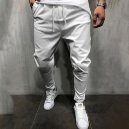 Pants Men Casual Slim Fit Harem Tether Sport Cargo Sweatpants Joggers Pants Trousers