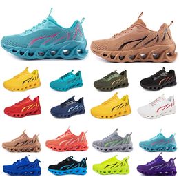 GAI spring men shoes Running flat Shoes soft sole fashion bule grey New models fashion Color blocking sports big size a1119abc