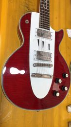 Flame Maple Electric Guitar Finish Red Chrome Hardware