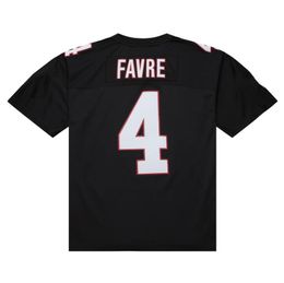 Stitched football Jersey 4 Brett Favre 1991 black mesh retro Rugby jerseys Men Women and Youth S-6XL