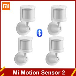 Control Newest Xiaomi Mi Motion Sensor 2 Human Body Sensitive Ambient Light Dark Transducer Bracket Bluetooth Mesh Work With Mijia APP