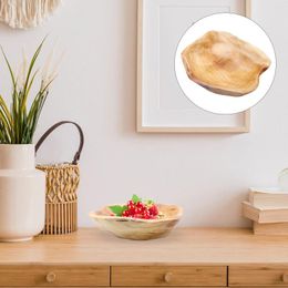 Dinnerware Sets Solid Wood Fruit Bowl Storage Container Holder Tray Stand Kitchen Utensil Household Child