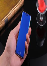 super cool uicool V6 Fashion Unlocked Cell Phones Ultrathin credit card mobile phone touch button metal body dual sim bluetooth di2360381