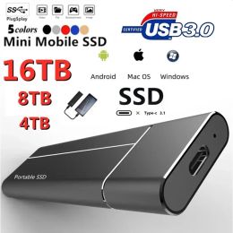 Boxs Portable SSD Hard Disk External Hard Drive USB3.1 Mobile Hard Stick 64TB 16TB 8TB 4TB Interface USB Flash Drive For Ps4 Ps5