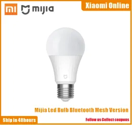 Control Newest Xiaomi Mi Intelligent Led Bulb Bluetooth Mesh Version Smart Lamp Controlled By Mijia App Voice Adjusted Colour Temperature