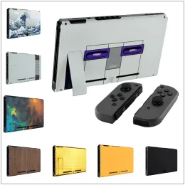 Cases eXtremeRate Custom Console Back Plate with Kickstand DIY Replacement Housing Shell Case for Nintendo Switch Console