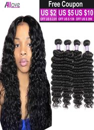 Good Quality Unprocessed Virgin Indian Deep Wave Human Hair 8A Cheap Indian Brazilian Virgin Deep Wave Human Hair 4 Bundle Deals W4966474