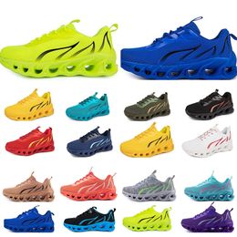 2024GAI spring men shoes Running flat Shoes soft sole fashion bule grey New models fashion Colour blocking sports big size 164