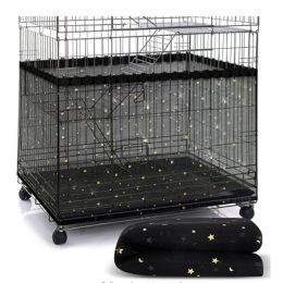 Rods Universal Bird Cage Cover 360 Degrees Covering Bird Cage Mesh Net Elastic Birdcage Cover Soft Bird Seed Guard Skirt for Home