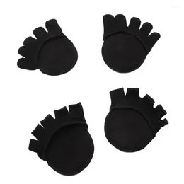 Women Socks Cushion Silicone Forefoot Anti-slip Foot Pad Half Invisible Open Toe Sock Slippers