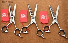 Scissors Shears 532# 5.75 Brand Purple Dragon Professional Hairdressing Scissors JP 440C Barbers 8/14/18 Teeth Thinning Scissors Hair Shears 240302