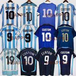 1994 Argentina Retro Soccer Jerseys MARADONA 1978 1986 1998 2006 Vintage Football Shirt Batistuta SIMEONE Riquelme AIMAR Top Thai Quality Football Kit