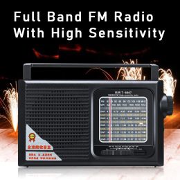 Radio High Sensitivity Retro Radio Full Band Portable Elderly FM Radio Semiconductor Mini Walkman Mini Radio