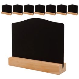 Erasable Desktop Chalk Board Mini DoubleSided Blackboards Message Rustic Sign Chalkboards 240227