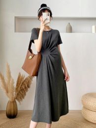 Dresses Maternity Clothes Dress Bodycon Dress for Pregnant Women Short Sleeve Pregnancy Dress Pregnant Gown Summer