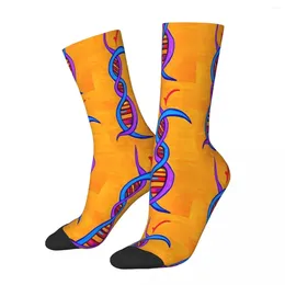 Men's Socks Dancer DNA Genetics Male Mens Women Winter Stockings Polyester