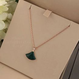 Fan shaped skirt series designer necklace for woman White mussel highest counter quality fashion classic style brand designer with box 016