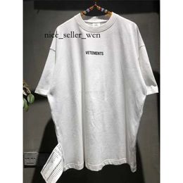 Oversized T Shirt Green VETEMENTS POLIZEI T-shirt Men Women Police Text Print Tee Back Embroidered Letter VTM Tops 927