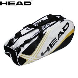 Bags Original Head Tennis Bag 69 Tennis Rackets Djokovic Same Type Badminton Squash Tenis Racquet Backpack With Separated Shoes Bag