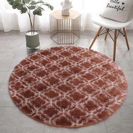 Carpets Super Soft Comfortable Plush Round Rug Fluffy For Living Room Home Decor Bedroom Decoration Artificial Textiles