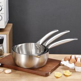 Utensils Stainless Steel Uncoated Nonstick Saucepan Household Milk Cooking Pot Frying Pan Induction Cooker Gas Stove Kitchen Utensils