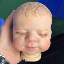 19inch Already Painted Reborn Doll Parts Pascale Cute Sleeping Baby 3D Painting with Visible Veins Cloth Body Included 240223