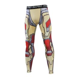Pants S2XL 3D Printed Pattern Compression Tights Pants Men 2019 Sweatpants Skinny Leggings Trousers Male