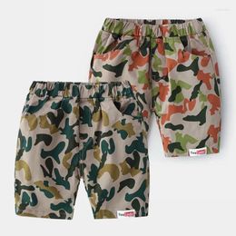 Trousers 2024 Kids Summer Vintage Camouflage Short Pants Baby Boys Loose Middle Children Casual Shorts Clothing For 3-7Y