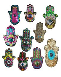 Sewing Notions Iron on or Sew on Sequin Colorful Hand Eyes Patch Embroidered Badge Motif Applique Clothing Jeans T Shirt 10 Colors2324187