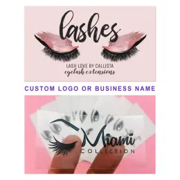Eyelashes 100PCS custom eyelash box stickers, transparent stickers, logos, lip balm stickers, lipstick labels, lip gloss tube stickers