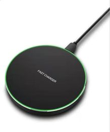 10W Wireless Charger for iPhone 13 12 11 Samsung Huawei QI Fast Charge Quick Charging Pad with USB Cable8515277