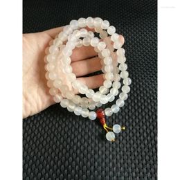 Pendant Necklaces White Agate Pumpkin Beads 108 Buddha Beaded Necklace Bracelets