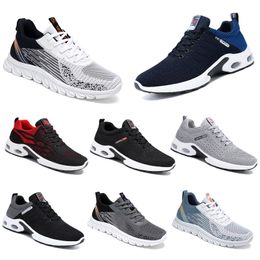 Men New Hiking Running Shoes Women Flat Shoes Soft Sole Black White Red Bule Comfortable Fashion Colour Blocking Round Toe 641 5 74
