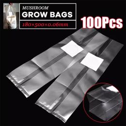 Bags 100PCS PVC Mushroom Spawn Grow Bag Substrate High Temp Pre Sealable Polypropylene Heat Resistant Garden Supplies