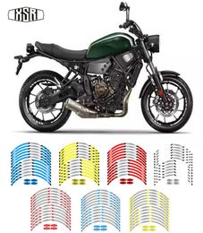 Motorcycle rim paint decorative stickers night reflective decals night pedestrian safety reminder film for Yamaha XSR700 XSR9005890198