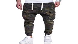 Autumn Men039s Pants Large Size 4XL Designer Fashion Camouflage Printed Tether Belt Casual Beam Army Green Camo Color9500263