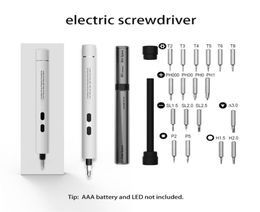 Electric Screwdriver Portable Cordless Magnetic Screw Driver Precision Hand Screwdriver Bit Set For Laptop PC Cellphone Drills Y207594319