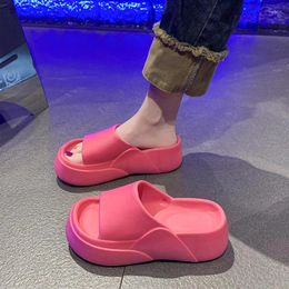 Slippers Thick Sole For Women Fashion Home Platform Ladies Summer Outwear Non Slip Elevated Women's