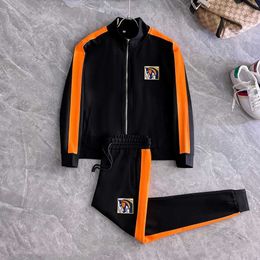 Men's Hoodies Sweatshirts Early Spring Roman Cotton Casual Sports Set Mens Fashion Embroidered Two Piece Set Large Size Trendy