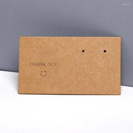 Jewellery Pouches 50PCS 8.9X5CM Stud Earrings Holder Thank You Cards For Small Business Display Cardboard DIY Packages Wholesale Supplies