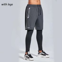 Lu Align Sports Outfit Yoga Biker Shorts Quick Drying Workout Fake Outdoor Fitness Men's Running Tight Elastic Training Pants Jogger Gry Lu-08 2024