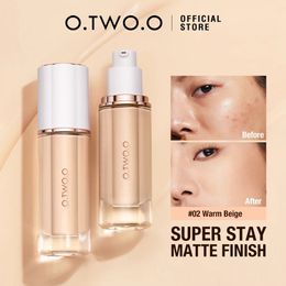 OTWOO Liquid Foundation Concealer Oil Control Brighten Full Coverage 24H Long Wear Moisturising Serum Lasting Makeup 240228