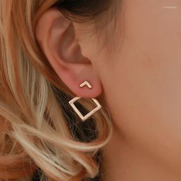 Dangle Earrings Korean Fashion Cute Decoration Square Stud For Women Jewellery Sets Summer Accessories