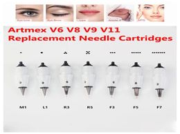 10pcs PMU Permanent makeup machine replacement Needle Cartridge tattoo Needles Tips Fits for Artmex V9 V8 V6 V3 V11 derma pen8460557