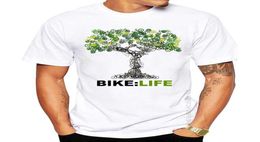 Art Geek Style Tops Tee Clothes Bike Life TShirt 100 Cotton Men039s Personality Bicycle Design Printed T Shirt 2106105512862