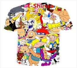 Newest 3D Printed TShirt cartoons collage 80s Short Sleeve Summer Casual Tops Tees Fashion ONeck T shirt Male DX0104713899
