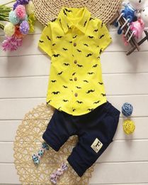 Clothes Toddler Kids Baby Boys Beard Short Sleeve Shirts TopsShorts Pants Outfit Clothes Set 2 Pcs Casual 20205440259