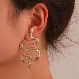 Dangle Earrings Exaggerate Snake For Women Punk Geometry Metal Animal Drop Accessories Bar Birthday Party Jewellery