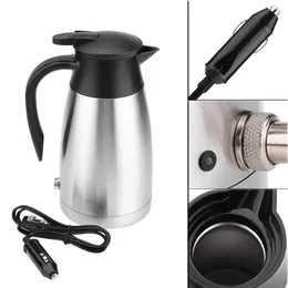 Water Bottles Vehicle Heating Cup 12V/24V Stainless Steel Electric In-car Kettle 1000ml Camping Travel Thermoses Bottle Car Mug