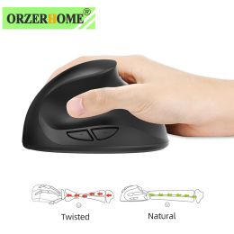 Mice ORZERHOME Wireless Rechargeable Vertical Mouse Ergonomic Silent Click Wireless Mice with USB Cable Mouse Gamesr For PC Computer